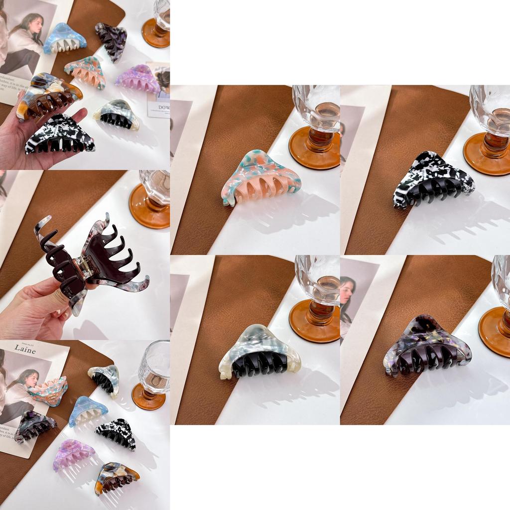 Fashionable Acetate Hair Claw With Geometric Lines Beautiful Hair Clip For Women