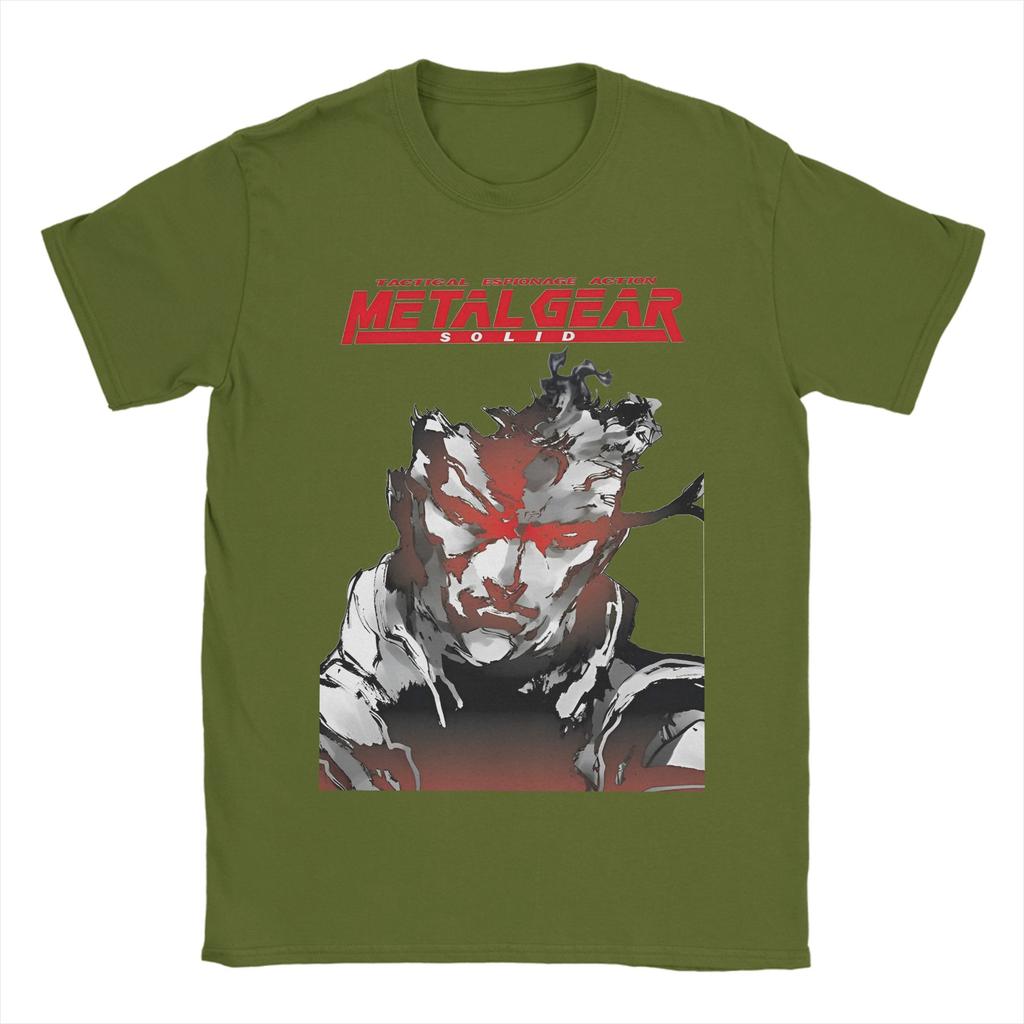 Metal Gear Solid Game T Shirt Beach Pure Cotton T Shirts For Man Leisure Custom DIY Tee Shirt Short Sleeve Classic Tops