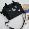 תיקי ניילון תיק כתף קיבולת גדולה תיקי Crossbody לנערות בנות גברים Harajuku שליח תיק תיקי בית ספר לסטודנטים