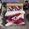 Fiorentina FC Themed Bedding 3Pcs Duvet Cover Set Decorative Bed Linen For Teen Room Home Decoration