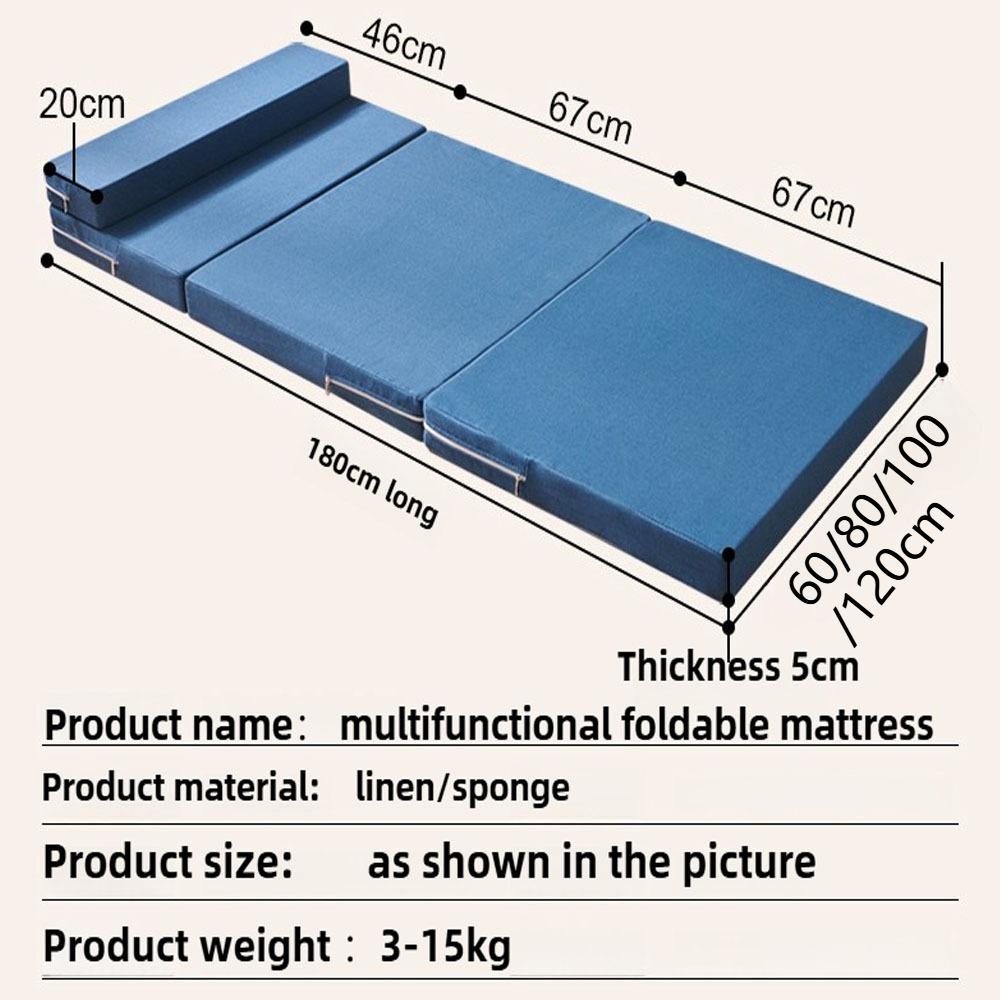 Folding sleeping mats and folding mattresses, a must - have for students and office workers to make a makeshift bed on tatami ma