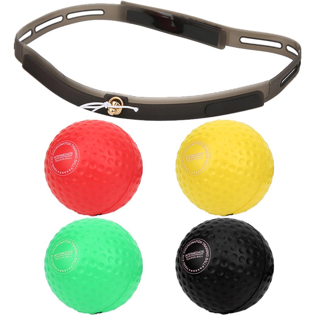 

Боксерский мяч для отработки реакции, на голову, регулируемый, из пенорезины ПУ, фитнес-оборудование