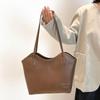 Retro Cabrio Tragetasche Damen Geräumige Schulterhandtasche Vintage Arbeit Pendeln Minimalistisch Lässig Umhängetasche AVE