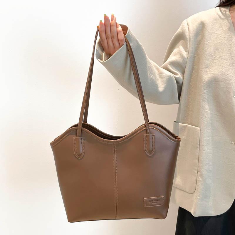 Retro Convertible Tote Bag Women's Spacious Shoulder Purse Vintage Work Commute Minimalist Casual Crossbody Handbag AVE