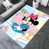 Office Rug Minnie Mouse, Tea Party theme 3D Printed Anti-Slip Rug-Machine Washable for Living Room