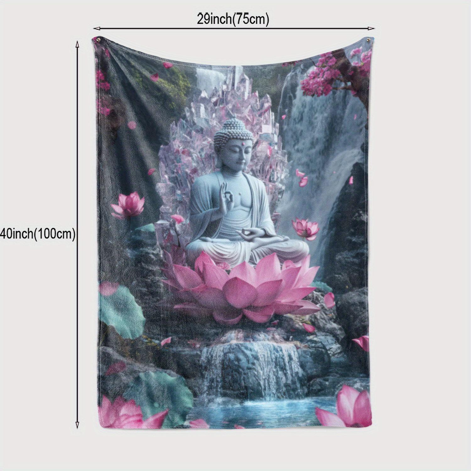 

A Fleece Blanket Featuring a Bodhisattva Print, a Gift for African Girls, Granddaughters, And Daughters, Suitable for Holidays, 130x150cm