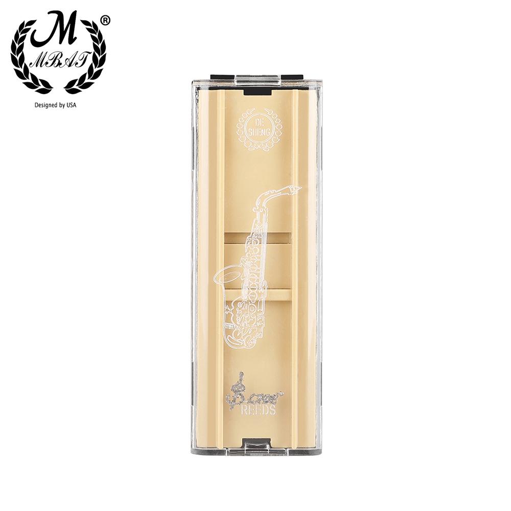 M MBAT Two pcs Portable Sax Reed Box Clarinet Reed Protection Box General Tools for Saxophone Music Instrument Accessories Hold