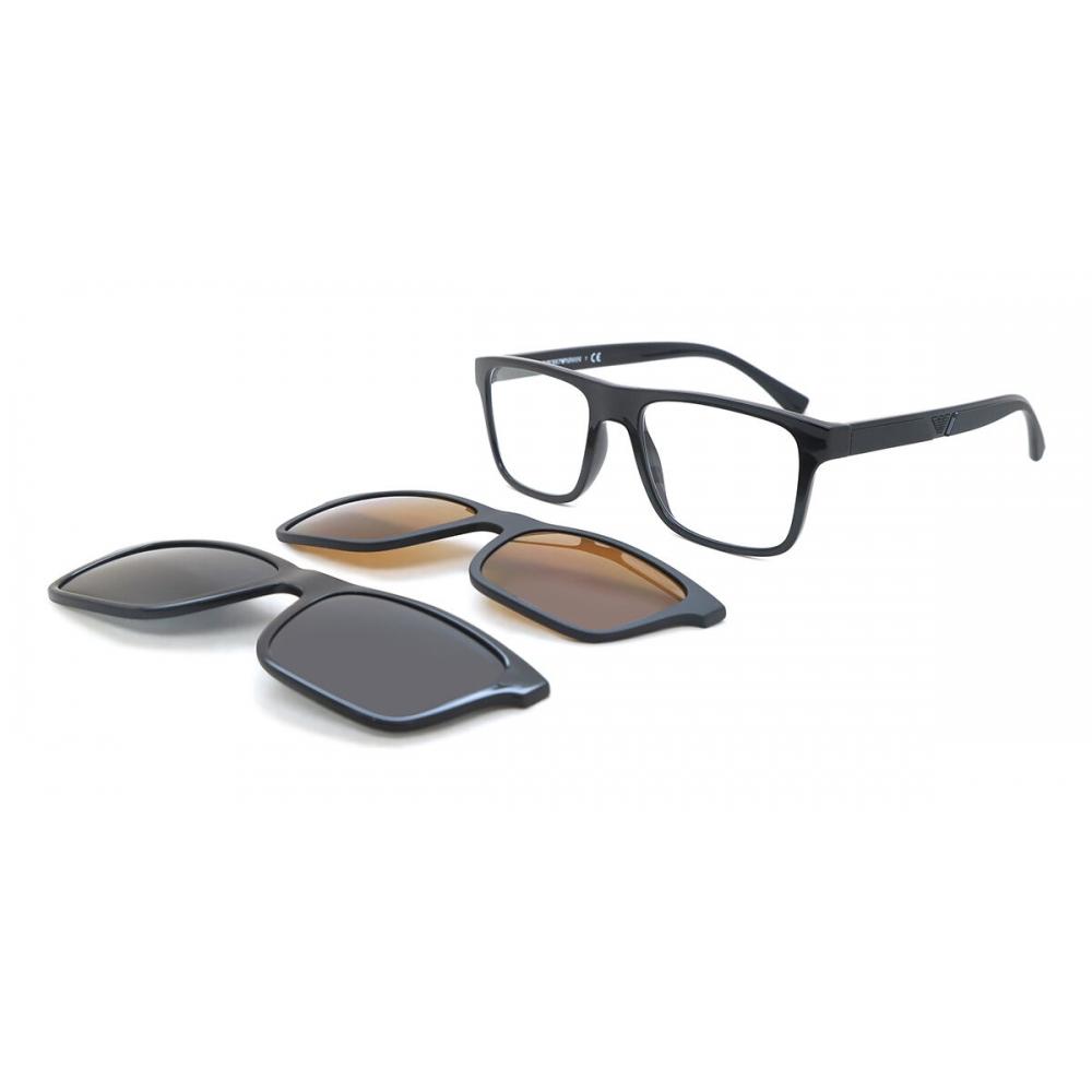 

Emporio Armani Ea4115 With Clip On 50171w Men Eyeglasses Black/54