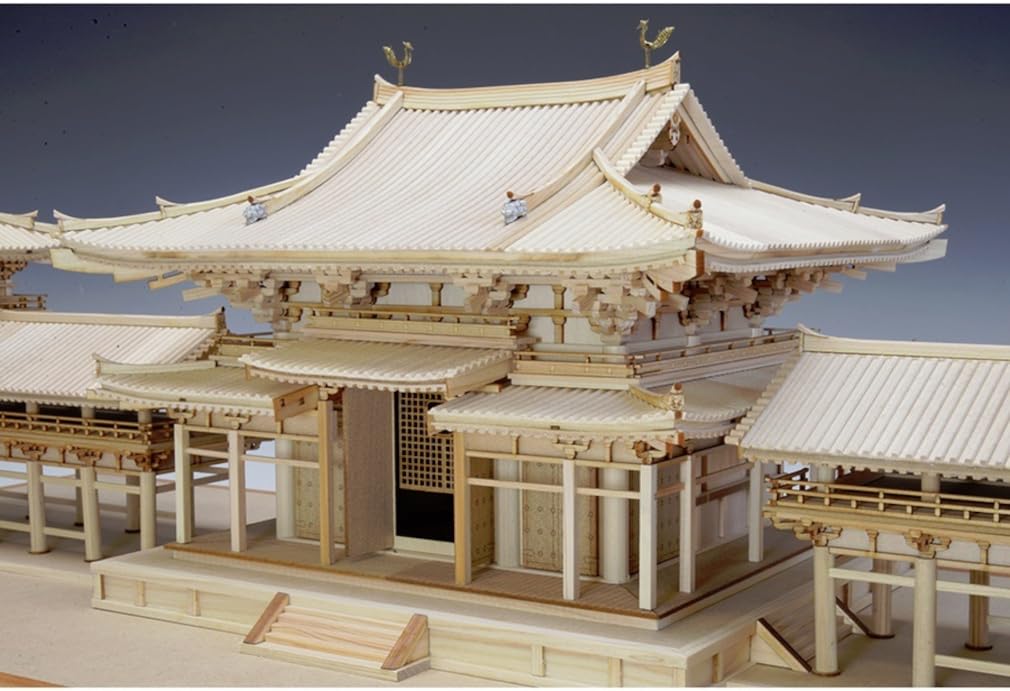 Woody Joe 1/75 Scale Byodoin Temple Phoenix Hall Wooden Model Assembly Kit (Building)