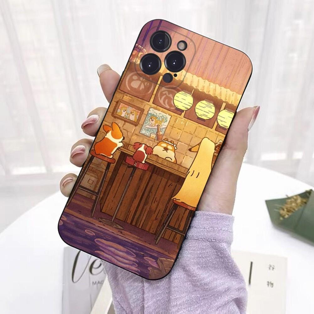 Cute Corgi  Phone Case For iPhone 6 7 8 Plus 11 12 13 14 Pro SE 2020 MAX Mini X XS XR Back Funda Cover