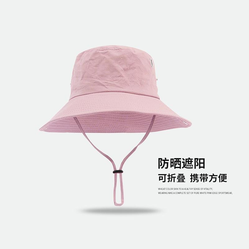 Bucket hat outdoor men's hat summer thin anti-ultraviolet women's sunshade quick-drying sunscreen breathable mountaineering hat