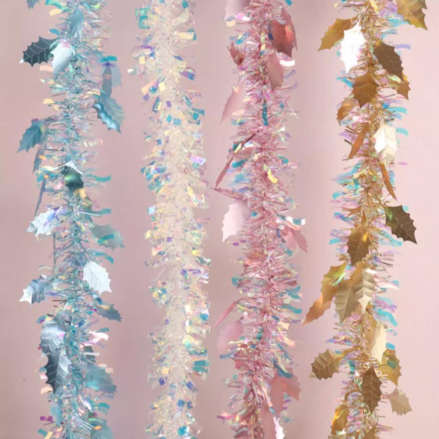 2Yards Creative Colorful Streamers Decorative Flower Strip Hanging For Anniversary Party Birthday Christmas Festive Wedding Decoration Supplies