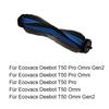 Main Brush With Blue Flat Brush For ECOVACS For DEEBOT T50 Pro For OMNI For GEN2 T50 Pro Sweeping Robot Replacement Brushes Set