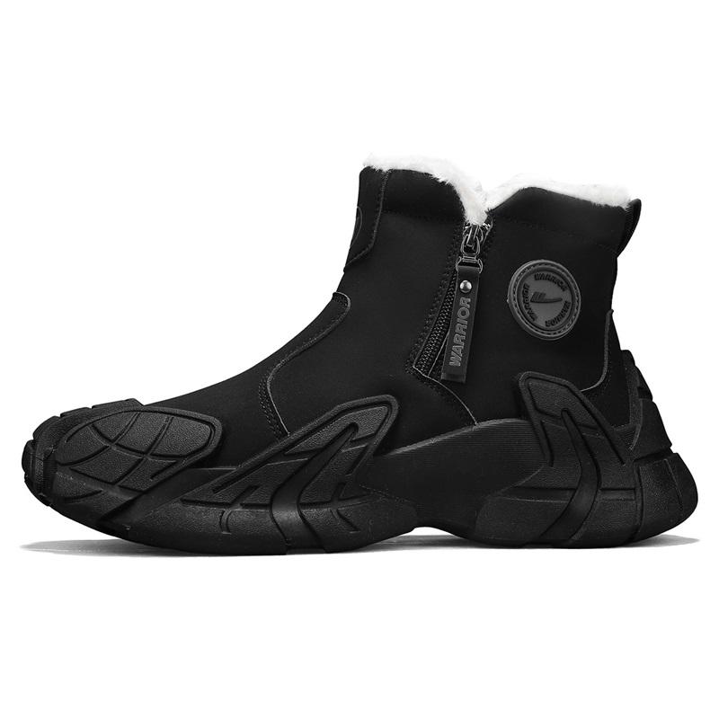 Warrior Classic Retro Fashion Trend Comfortable Versatile Short Martin Boots Men boots Black WXY-N050N02M