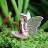 6pcs/lot Tinker Bell PVC Figure Dolls Garden Fairies Figurines  Mini Fairy Statue Figure Fairy Garden Ornaments Decorations
