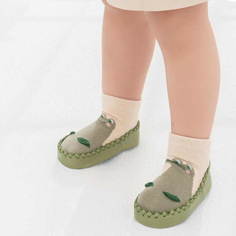 New Cartoon Baby Socks with Rubber Soles Infant Baby Girls Boys Shoes Spring Autumn Baby Floor Socks Anti Slip Soft Sole Sock