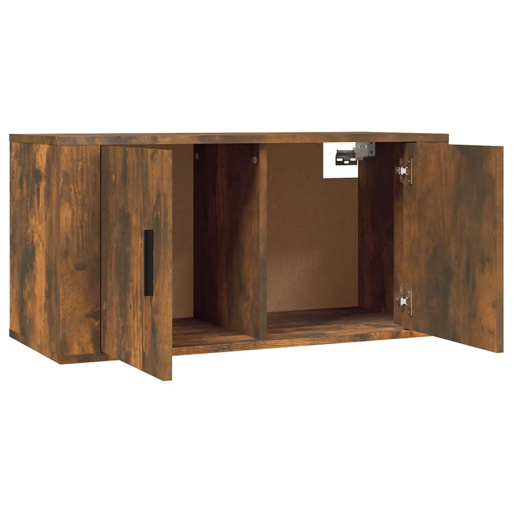 vidaXL TV-Wandschrank Räuchereiche 80x34,5x40 cm