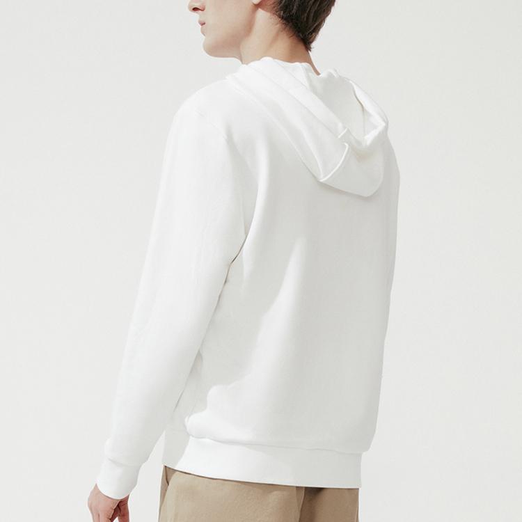 Fila Logo-Aufdruck Kordelzug Hoodie Herren Oberteile Weiß F11M018206F-WT