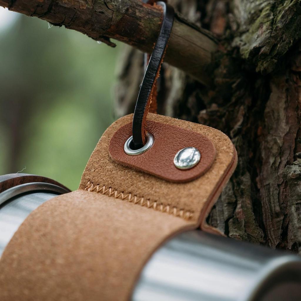 304 Stainless Steel Camping Coffee Cup with Cork Sleeve