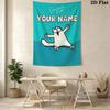 Custom Name Simon‘s Cat Wall Tapestry Aesthetic Wall Hanging Printed Fabric Blanket Decorative Tapestries for Bedroom Living Room Home Decor