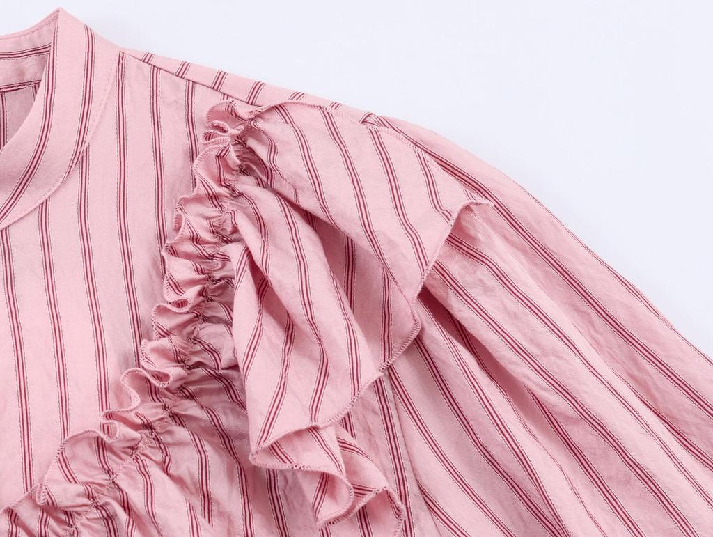 Women's Fashion Striped Layered Decorative Shirt 2025 Hot Selling