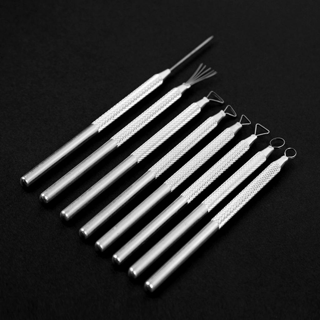 8Pcs Professional Pottery Clay Sculpting Tool Pottery Clay Wire Cutter Sculpting Tool Clay Pottery Carving Tool Ceramic