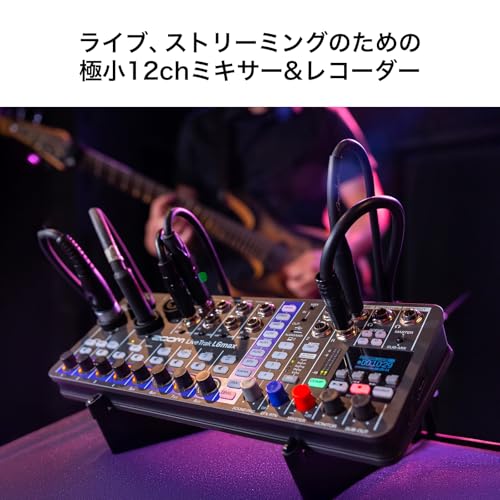 ZOOM L-6 max Digital Mixer/Recorder with 32-bit Float Recording, AI Noise Cancellation, 12-Channel Mixing, Independent Headphone Output, Lightweight a
