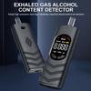 Portable Digital Alcohol Tester Breathalyzer With Mouthpiece Rechargeable High Accuracy Breath Alcohol Detector For Drivers