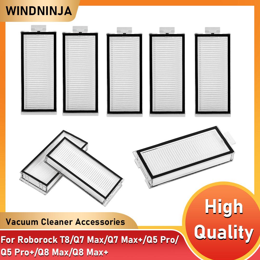 HEPA Filter For Roborock T8/ Q7 Max/ Q7 Max+/ Q5 Pro/ Q5 Pro+/ Q8 Max/ Q8 Max+ Robot Vacuum Washable Filter Spare Parts Accessories