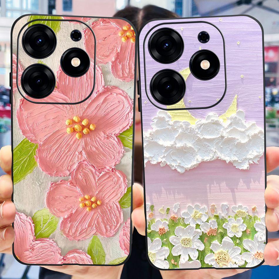 For Tecno Spark 10 Pro Case Spark 10Pro KI7 2023 Fashion Elegant Printing Soft Silicone TPU Phone Back Cover Bumper