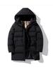 Men's Extra Large Mid-Length Cotton Jacket - Thick, Warm Winter Coat for Plus Size Teens