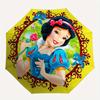 1pc Pretty Snow White Fully Automatic Folding Portable Umbrella, 8 Steel Frames, Three-Fold Design, Suitable for All Seasons, Suitable for O