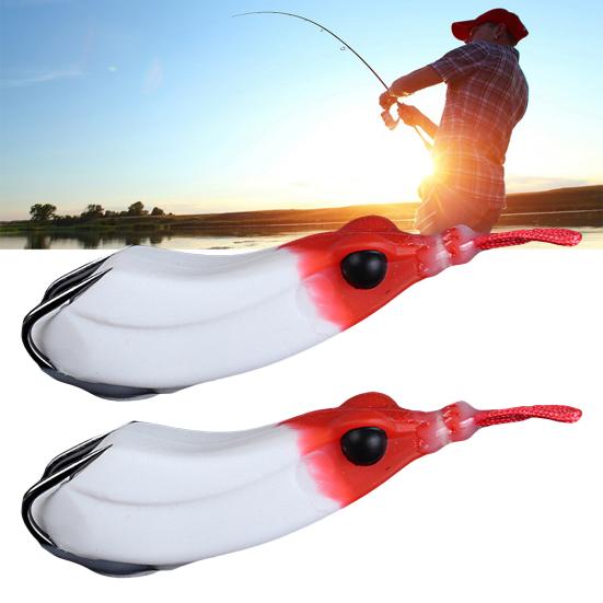 Lure Bait Double Hooks Jigging Wobblers Wear-resistant Simulation Soft Prevent Escape 17g 7cm
