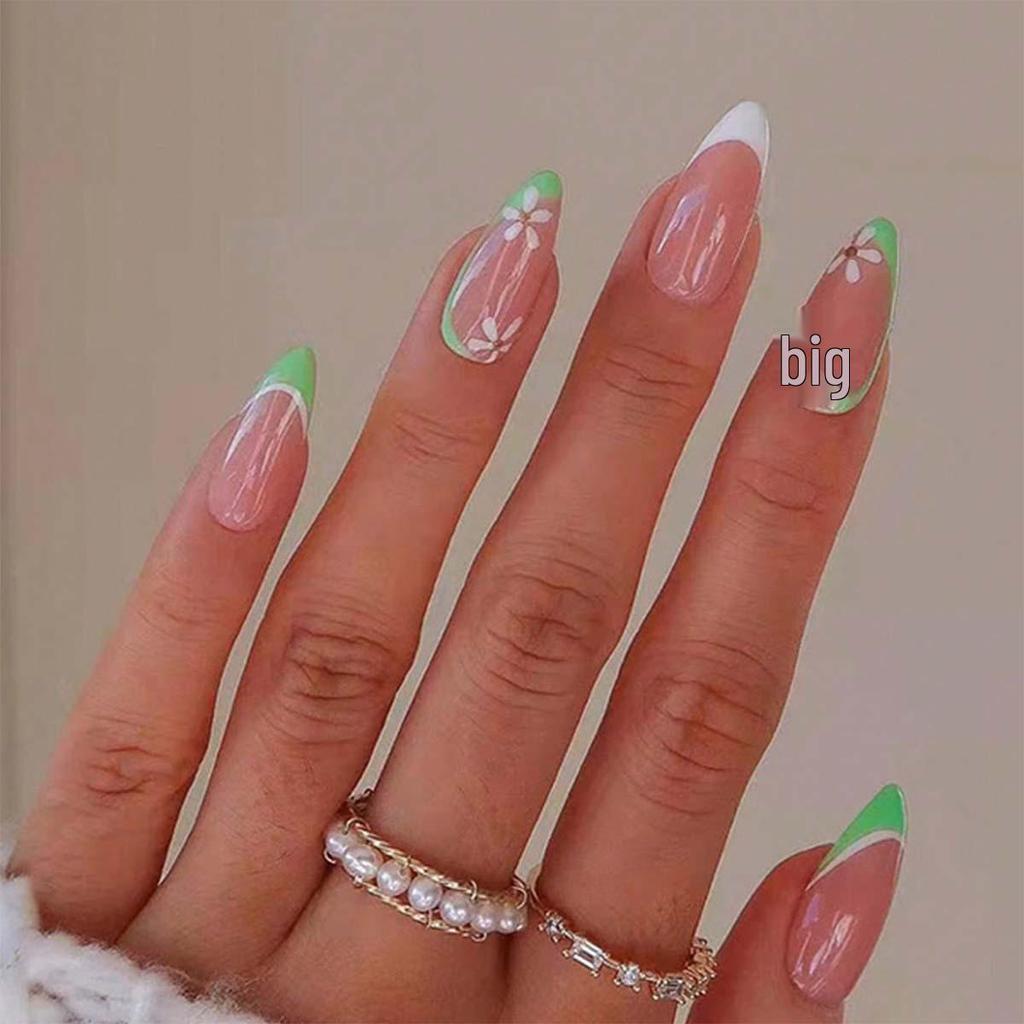 Pegatinas Desmontables para Uñas Estilo Europeo y Americano - Uñas Postizas Simples y Llevables