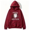 Pas De Boo-rée Leopard Ghost Halloween Hoodie Unisex Trendy Streetwear Hooded Sweatshirt Long Sleeve Casual Autumn Pullover