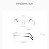 Business New Men's Metal Half Frame Presbyopia Glasses Frame Anti Blue Light Glasses Frame Reading Glasses  3879