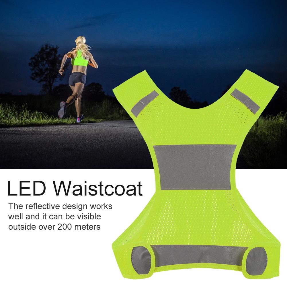 Outdoor Cycling Reflective Vest Lightweight Running Vest Sports Safty Waistcoat