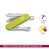 VICTORINOX Classic SD ALOX Limited Edition 2023 Electric Yellow Multi-function knife, outdoor scissors, flathead screwdriver, nail file, Swiss-made