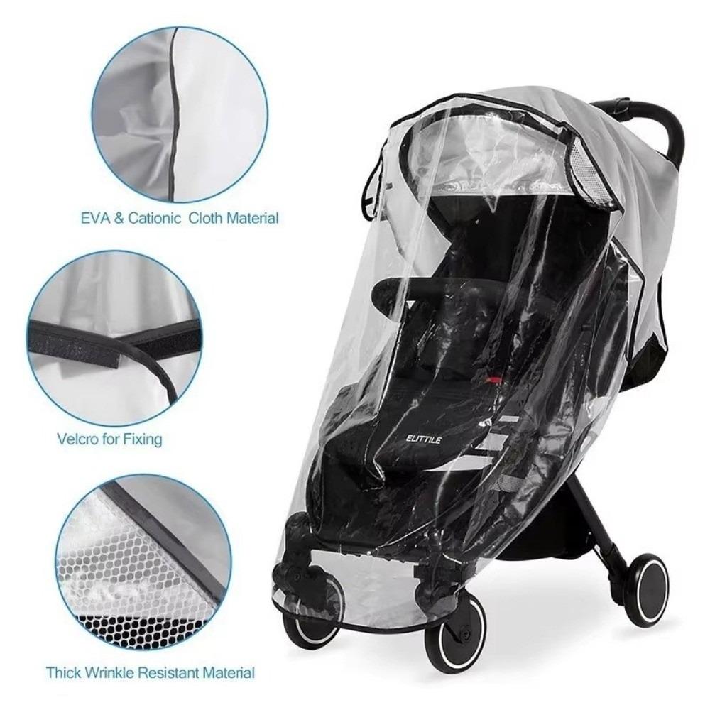Breathable Baby Cart Raincoat 360 Degree Rainproof Cover Stroller Rain Cover  Stroller Accessories