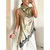 2026 New Fashion Sexy Sleeveless Women's Lace Trim Vest - European and American Style