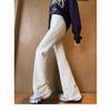 New Early Autumn Micro-flared Casual Pants Women's Horseshoe Trousers Drape Slim and Thin High-waisted Floor Pants