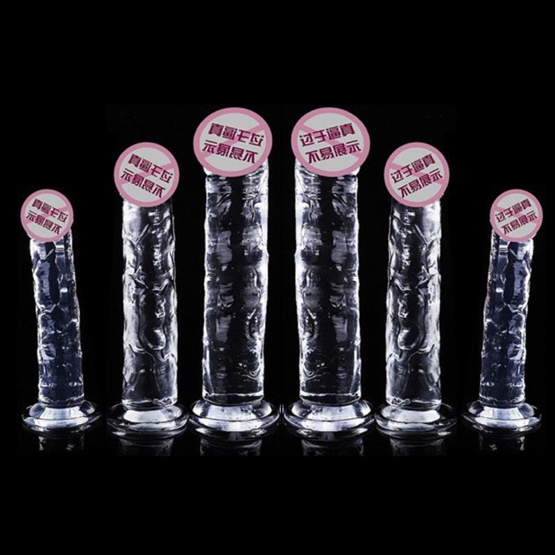Yongai Crystal Transparent Simulated Dildo for Adults