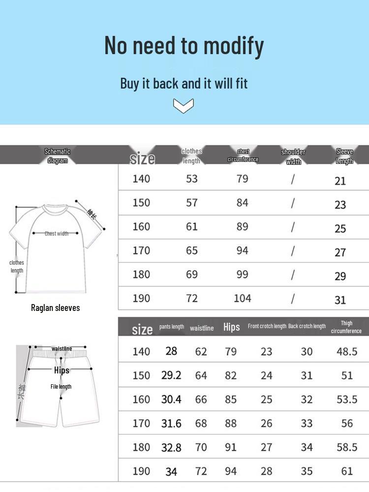 Plus Size Boys' Two-Piece Swimsuit for Kids - High Elasticity