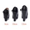 8 10 12cm Kleine Größe 32-43 Mode Schwarz Block Hohe Absätze Schuhe Damen Pumps 2025 Frühling Lackleder Mary Janes Büro Model