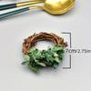 Simulated Rattan Napkin Ring, Napkin Rings for Nautical Theme Table Decor, Perfect for Parties, Weddings, Birthdays & Dining Ambiance