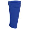 1 Pair Soccer Shin Guard Socks Double Layer Shin Pad Sleeves for Football Training Blue