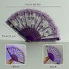 Creative Dancing Light Fan Portable LED Luminous Fan Glow Folding LED Fan  Halloween Party
