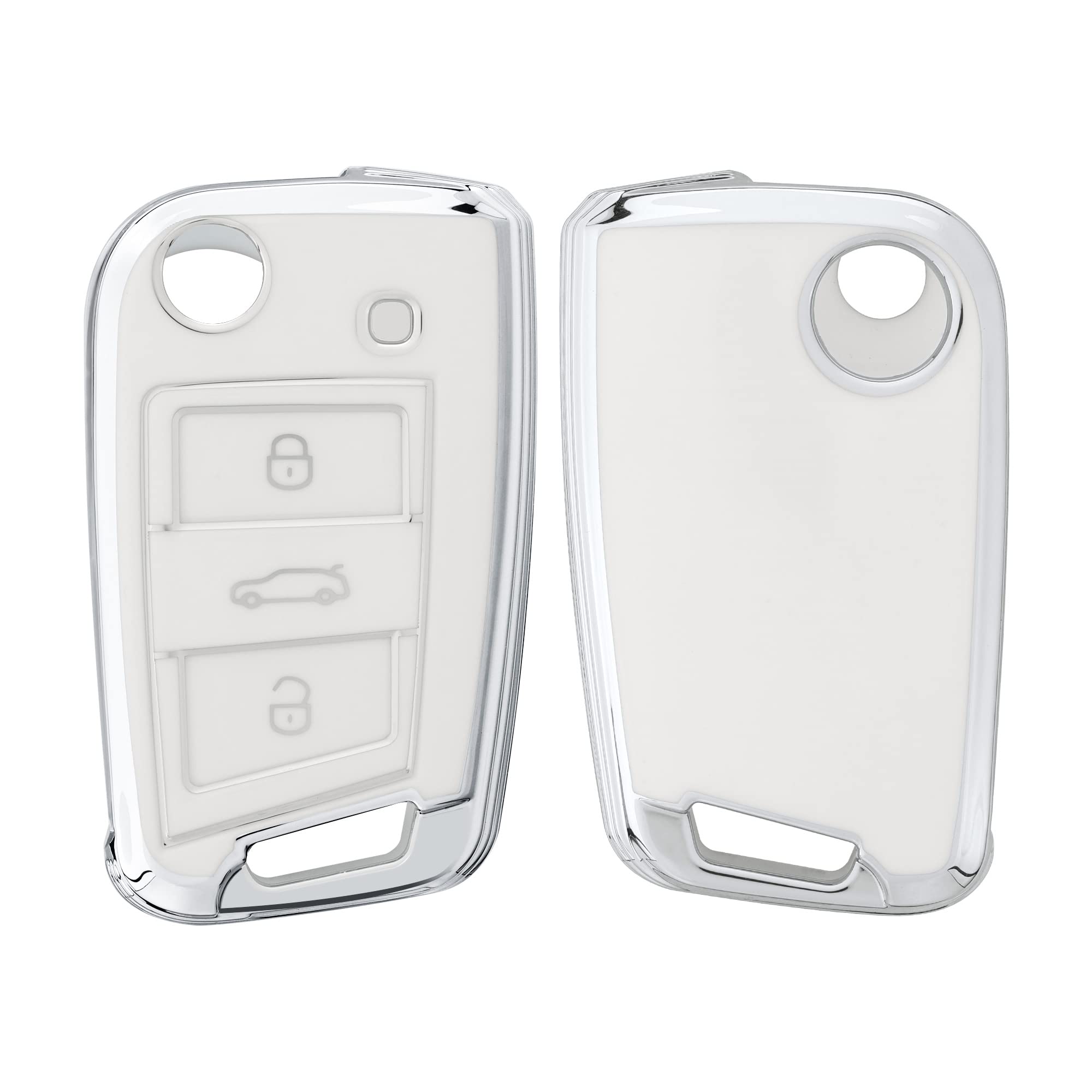 kwmobile VW Golf 7 MK7 3-Button Car Key Compatible Key M серебряный