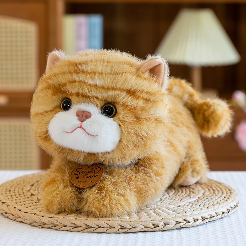 Cute Lazy Pattern Cat Plush Toy Cute Pet Home Decoration Office Doll Night Market Circle Gift