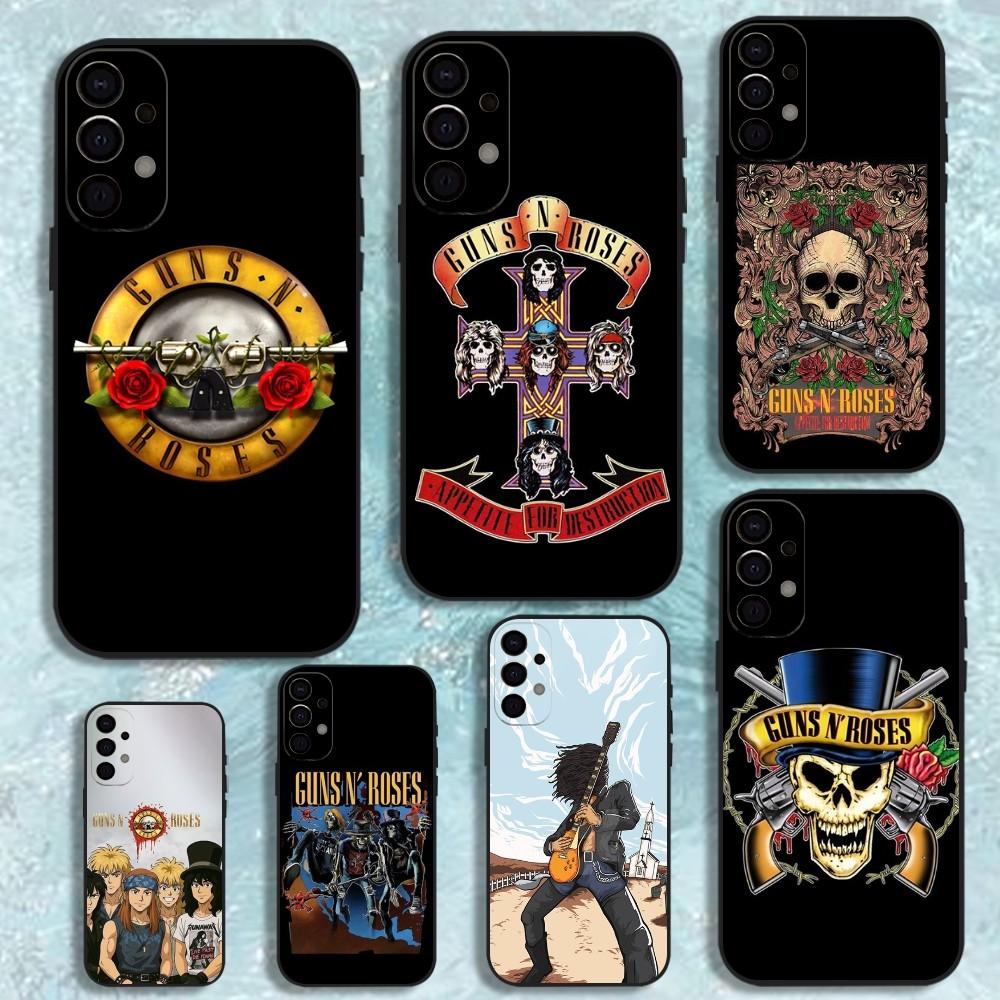 Band G-Guns N Roses Phone Case For Samsung S25,S24,S21,S22,S23,S30,Ultra,S20,Plus,Fe,Lite,Note,10,9,5G Black Cover